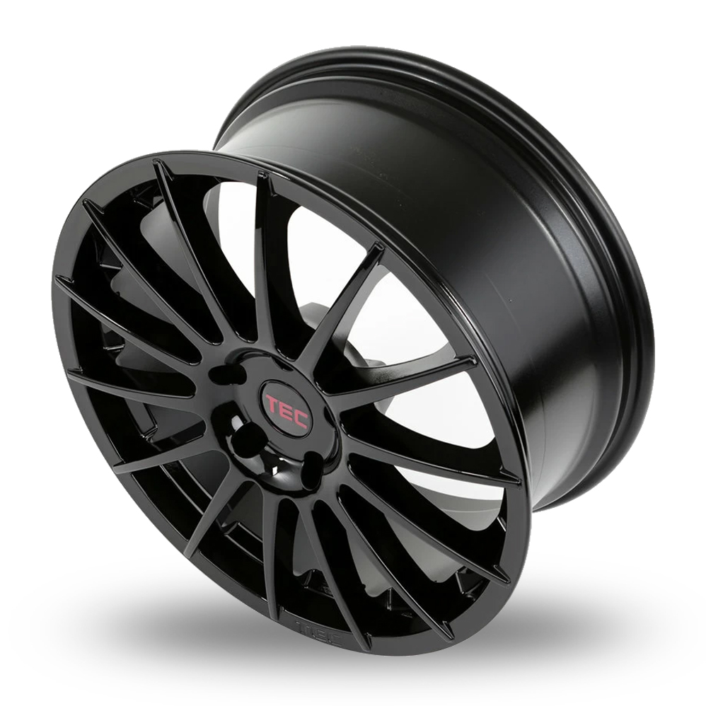 18" TEC Speedwheels AS2 Gloss Black Alloy Wheels