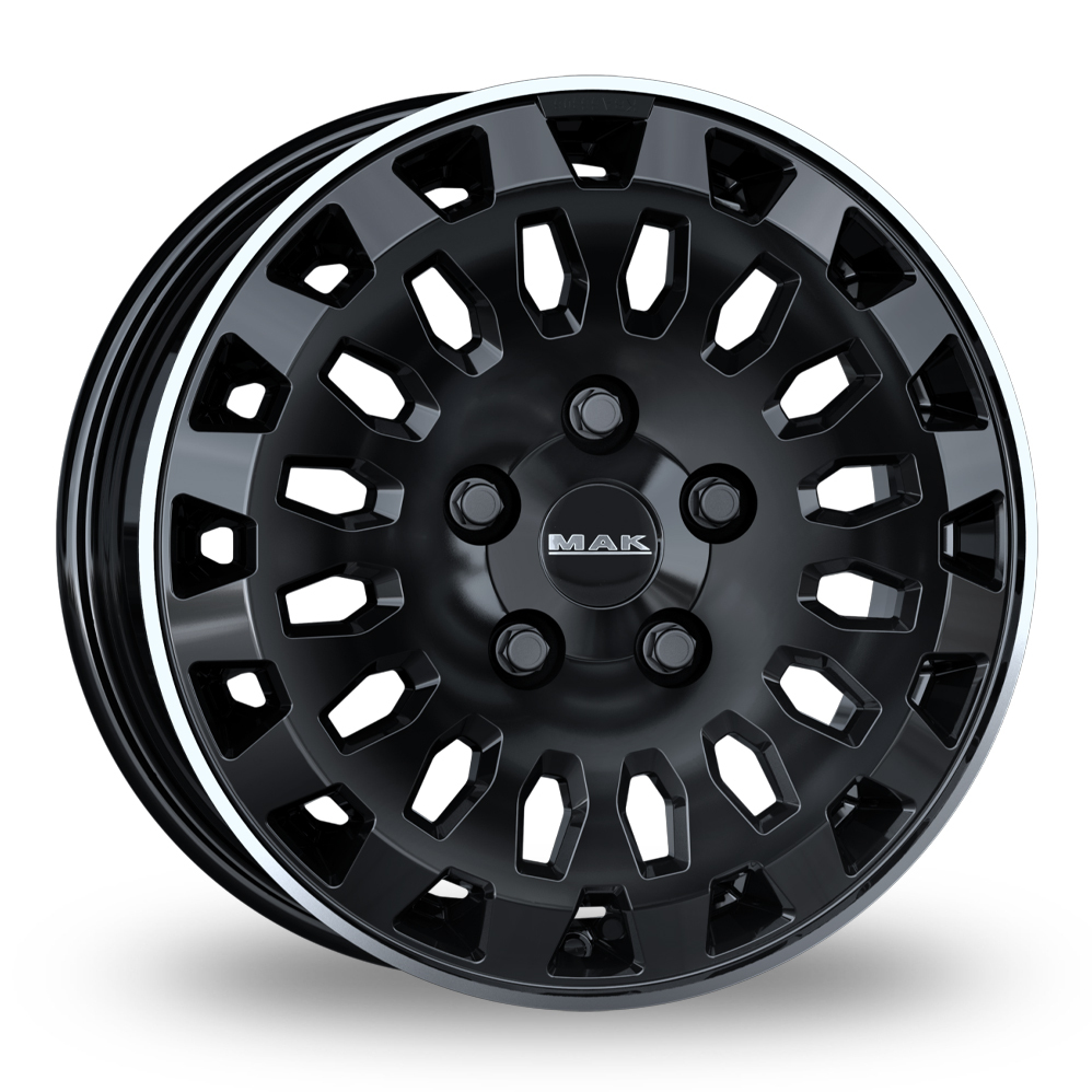 MAK Overland Gloss Black Mirror Ring Alloy Wheels