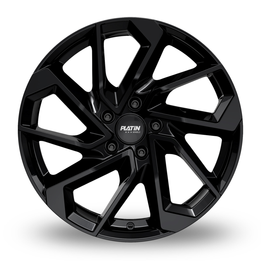 18" Platin P 120 Gloss Black Alloy Wheels