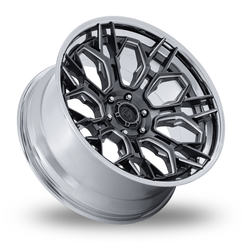 20" Fuel Off-Road FC409 Hive (USA Warehouse) Gloss Gunmetal With Chrome Lip Alloy Wheels