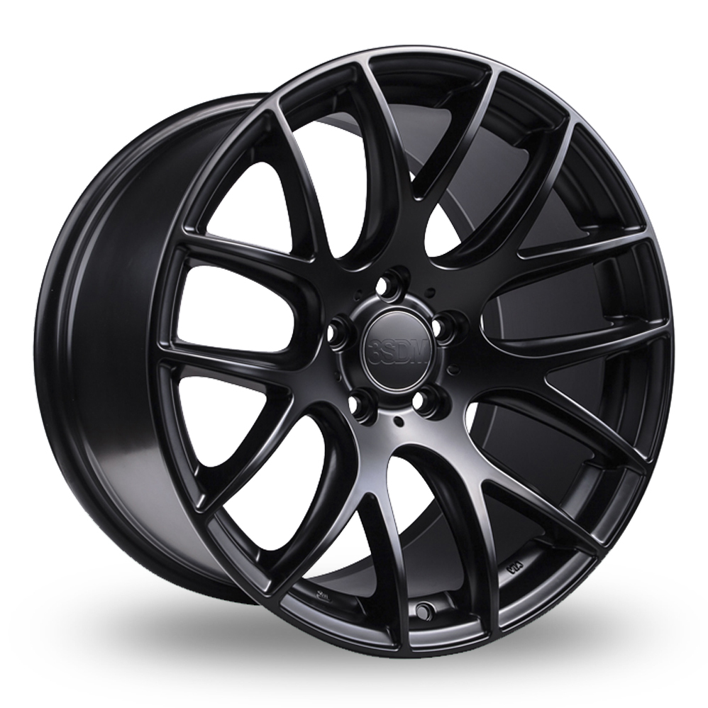 18 Inch 3SDM 0.01 SF Satin Black Alloy Wheels