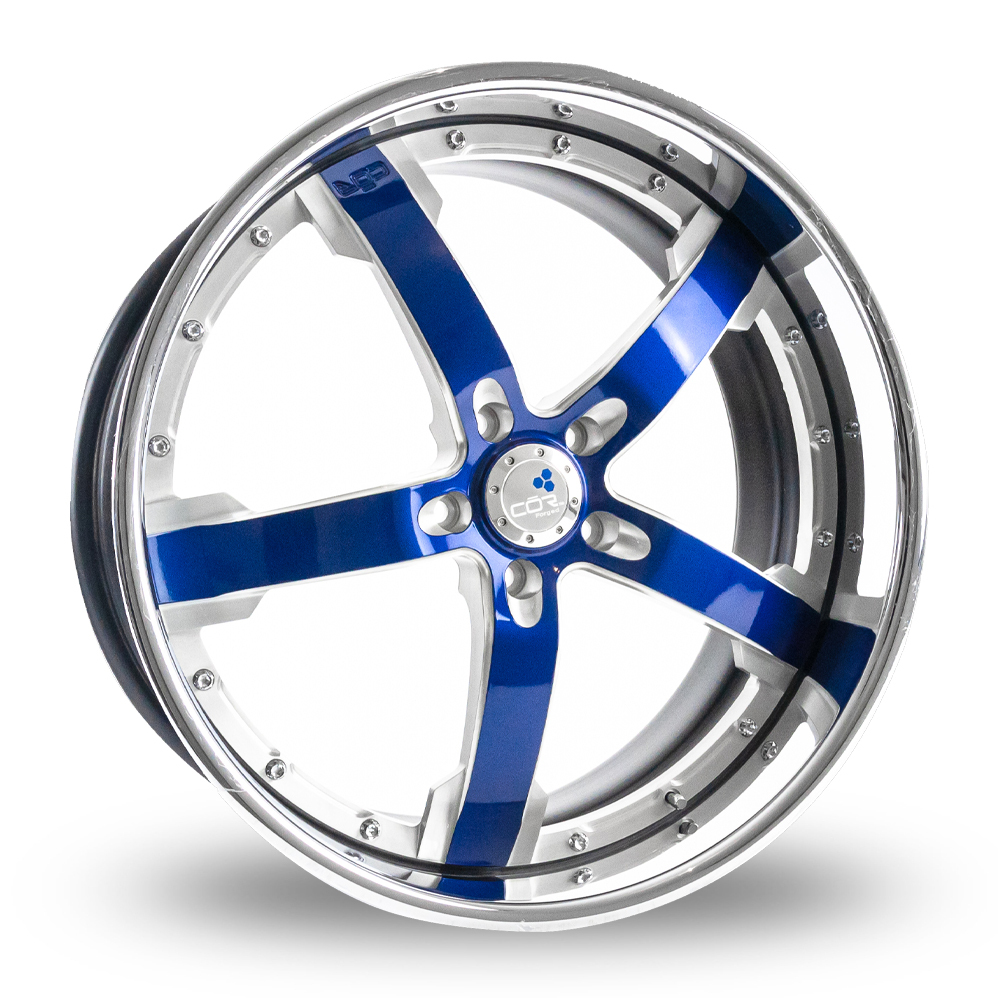 22" COR Wheels CONCORD (Special Offer) Estoril Blue Alloy Wheels
