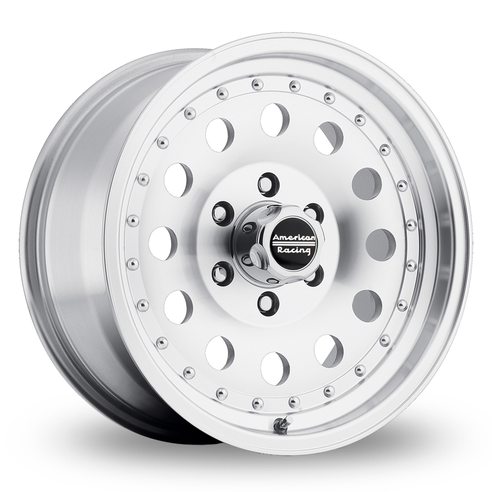 American Racing AR62 Outlaw II Machined With Clear Coat Alloy Wheels