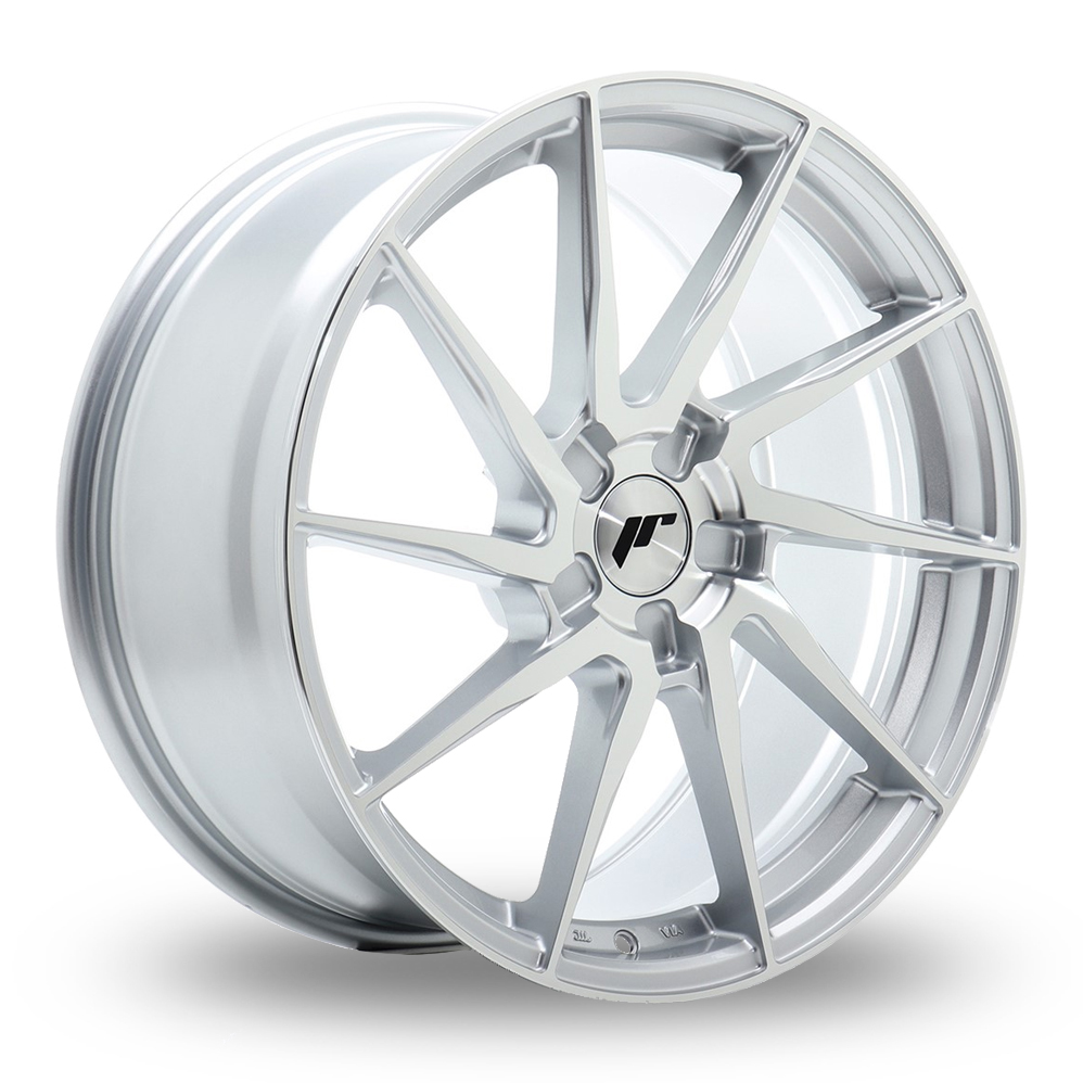 Japan Racing JR36 (8x18) (Custom Fitment) Silver Machined Face Alloy Wheels