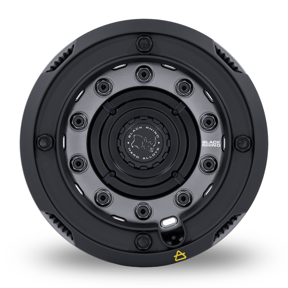 17" Black Rhino BR027 ARX (USA Warehouse) Gun Black With Matt Black Rock Guard Alloy Wheels