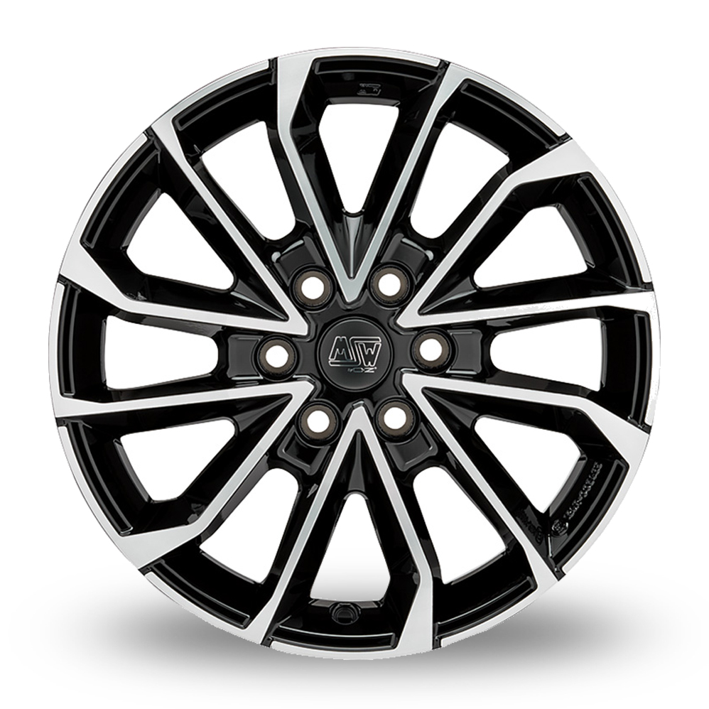 17" MSW (by OZ) 42 VAN Gloss Black Polished Alloy Wheels