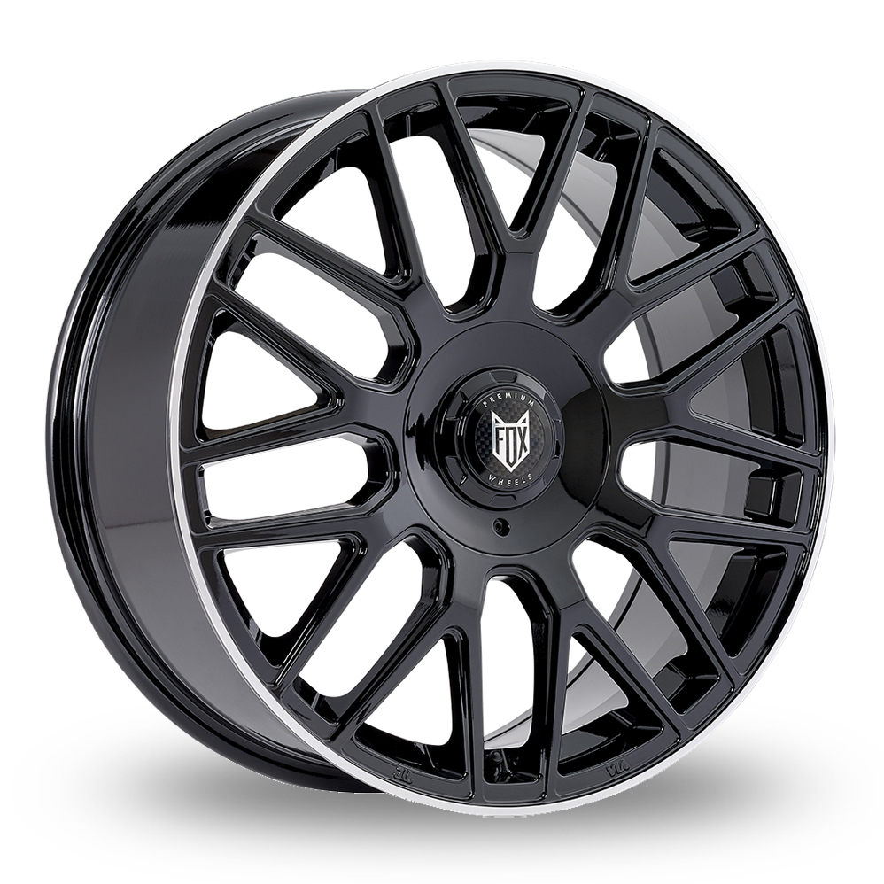Fox Racing VR3 Satin Black Polished Lip Alloy Wheels