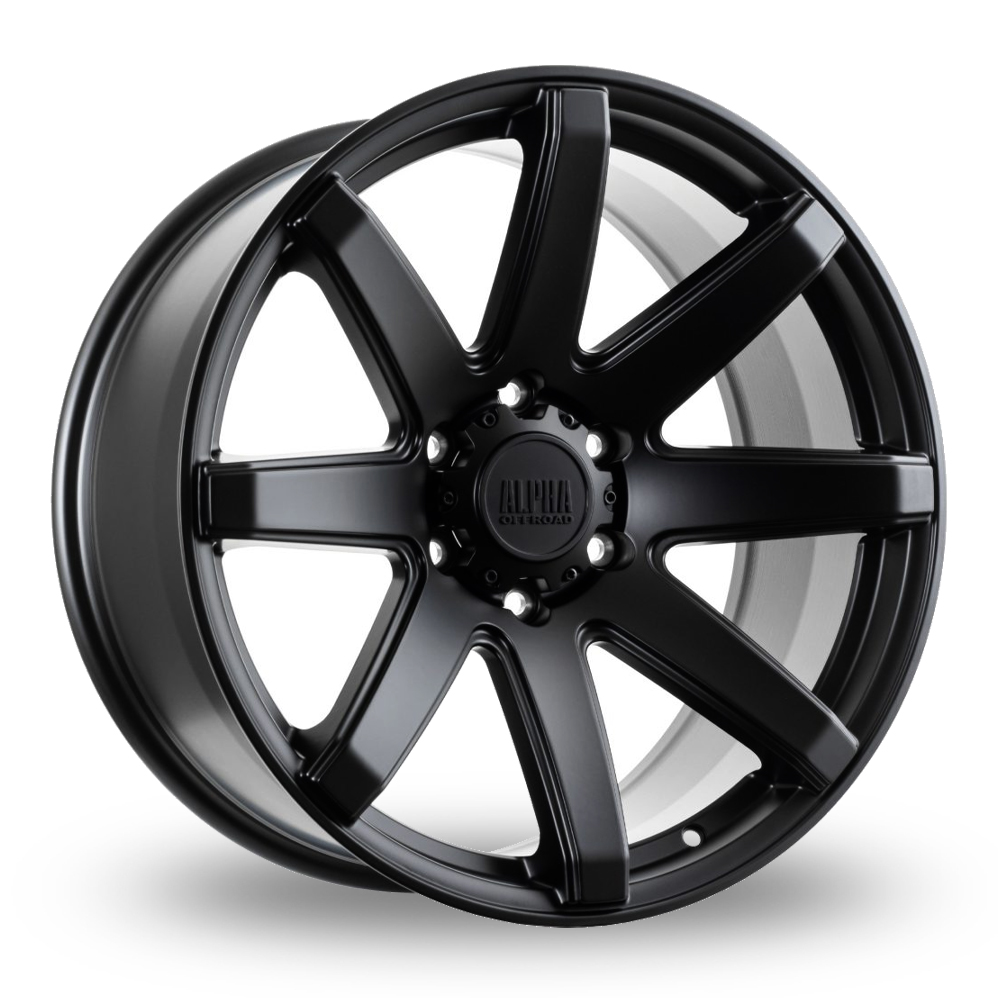 Alpha Off-Road Nomad Satin Black Alloy Wheels