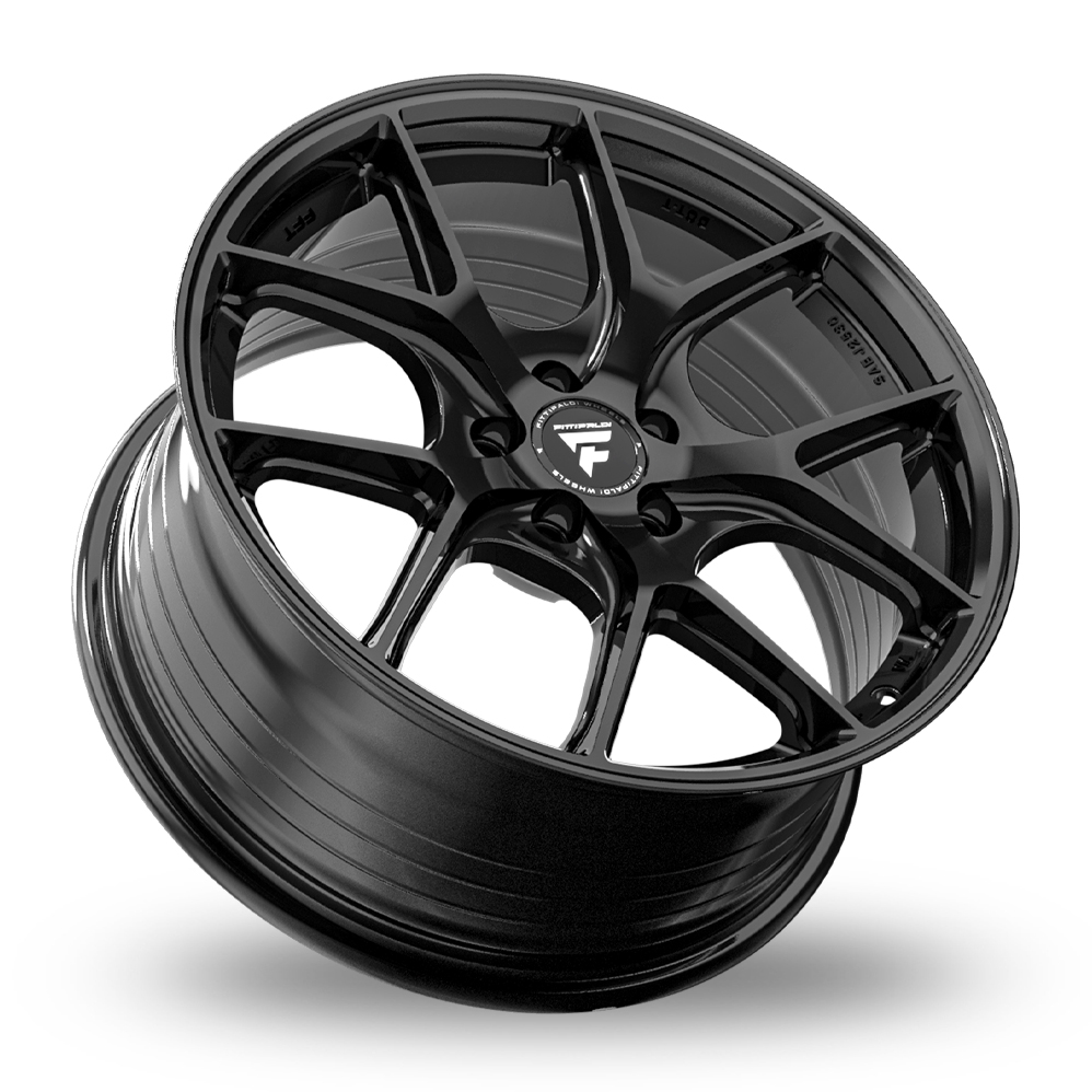 18" Fondmetal FS365 Fittipaldi Gloss Black Alloy Wheels