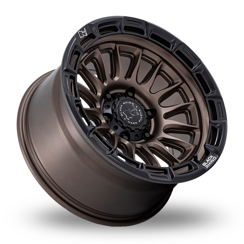 17" Black Rhino BR025 Rival Burnt Bronze With Matte Black Lip Alloy Wheels