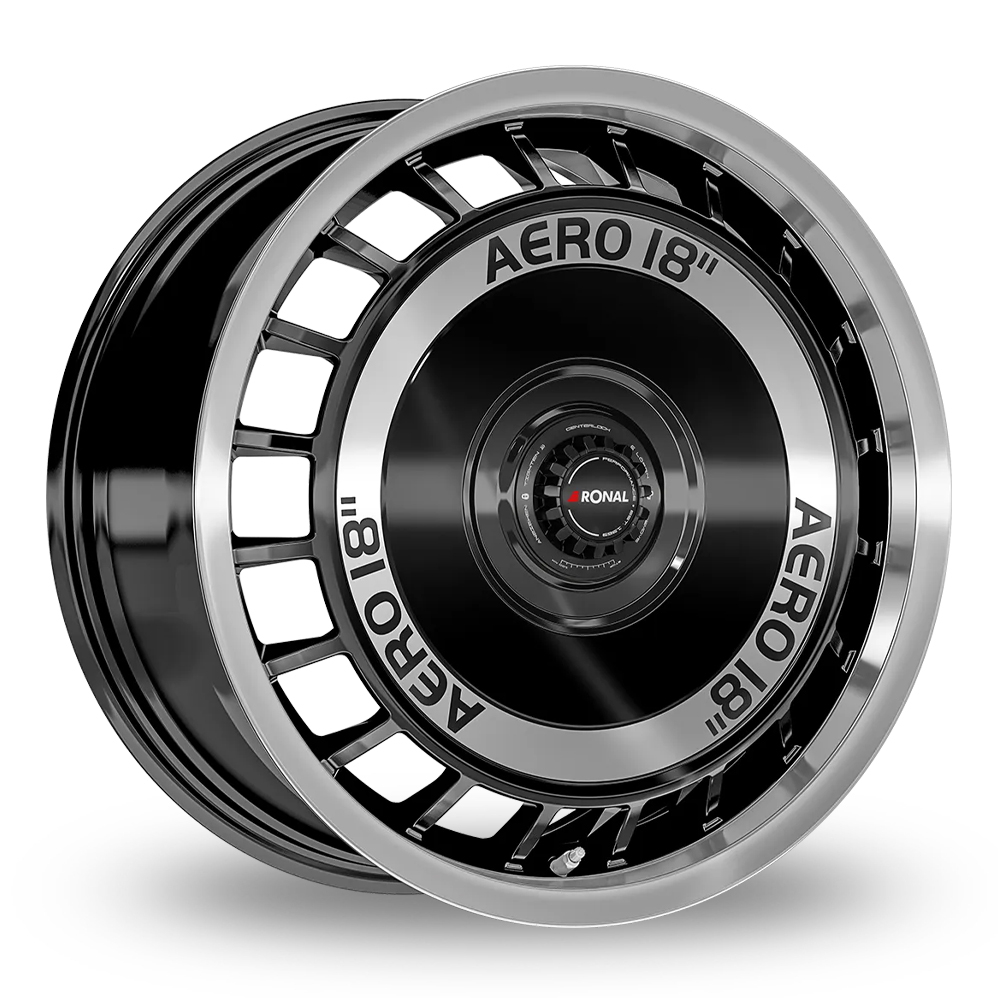 Ronal R50 REV-B Black Polished Alloy Wheels