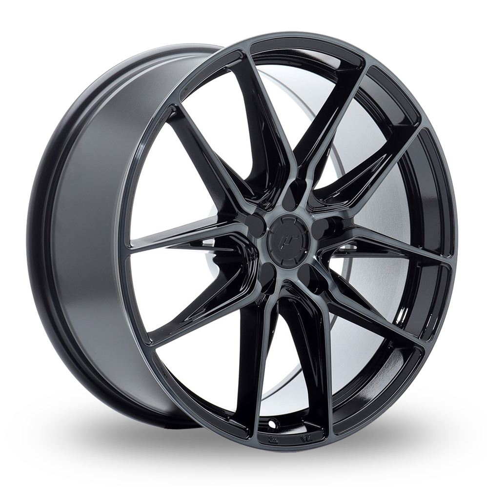 Japan Racing JR44 (8.5x19) Black Machined Tinted Face Alloy Wheels
