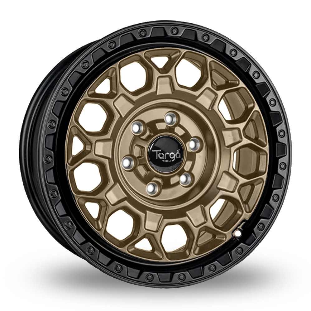 Targa TG12-HD Bronze Centre Matt Black Lip Alloy Wheels