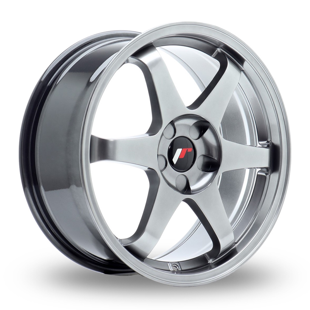 Japan Racing JR3 (8x18) (Custom Fitment) Hyper Black Alloy Wheels