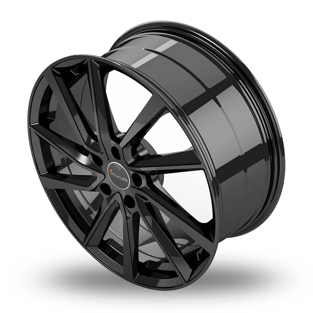 15" Avus Racing AC-518 Black Alloy Wheels