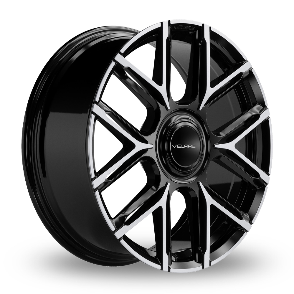 20" Velare VLR-6F Gloss Black Machined Alloy Wheels