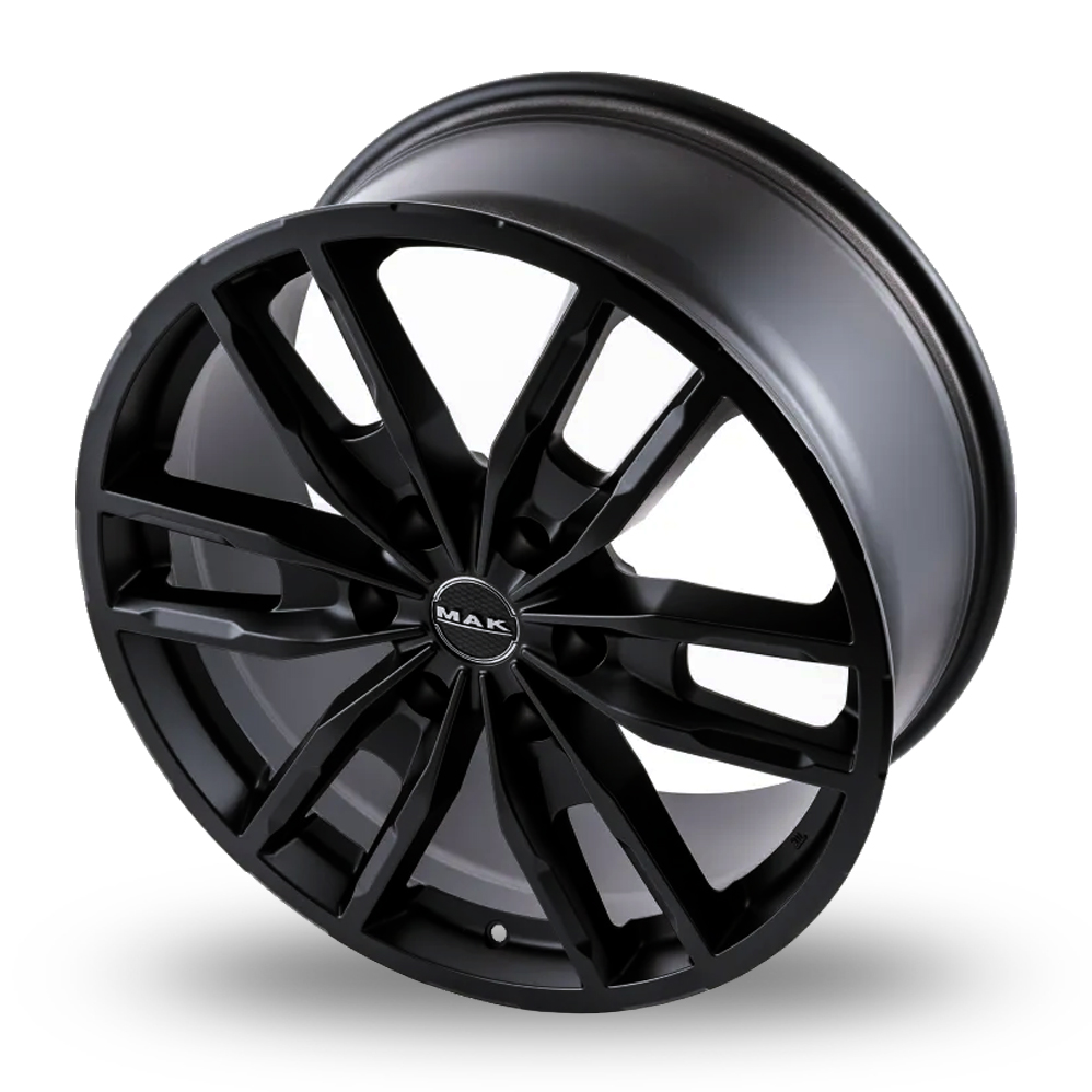 17" MAK Peak Matt Black Alloy Wheels