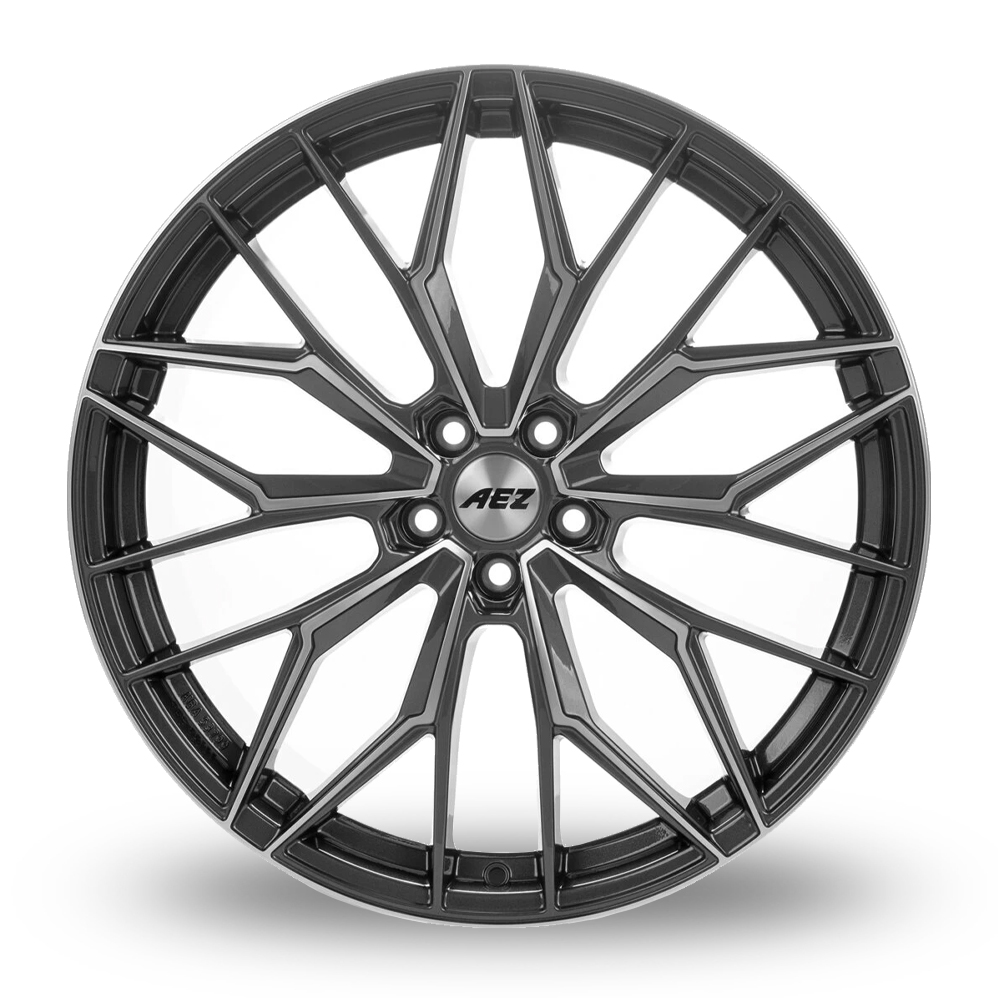 18" AEZ Porto Gunmetal Polished Alloy Wheels