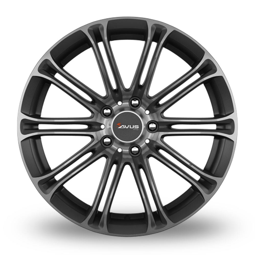 20" Avus Racing AC-MB1 Anthracite Polished Alloy Wheels