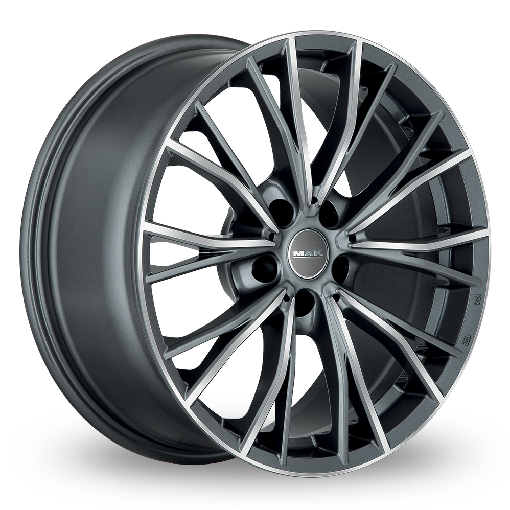 18" MAK Mark Gunmetal Mirror Alloy Wheels