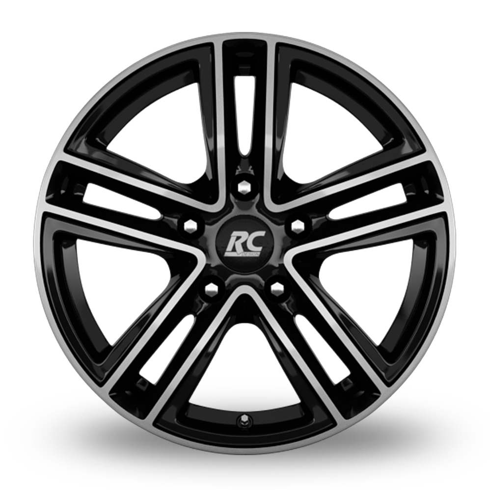 17" RC Design RC27 Gloss Black Polished Alloy Wheels