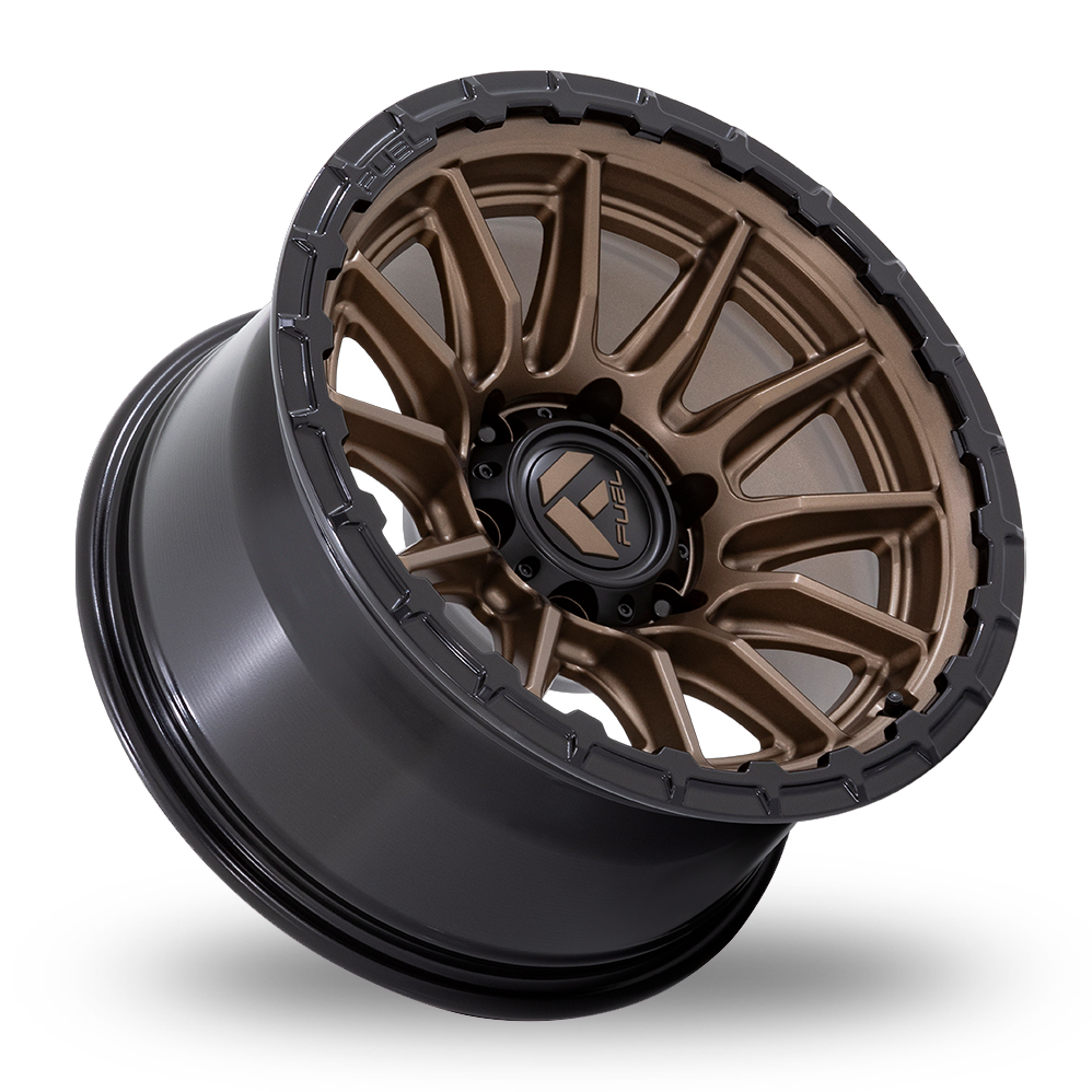 20" Fuel Off-Road FC866 Piston Matte Bronze With Gloss Black Lip Alloy Wheels