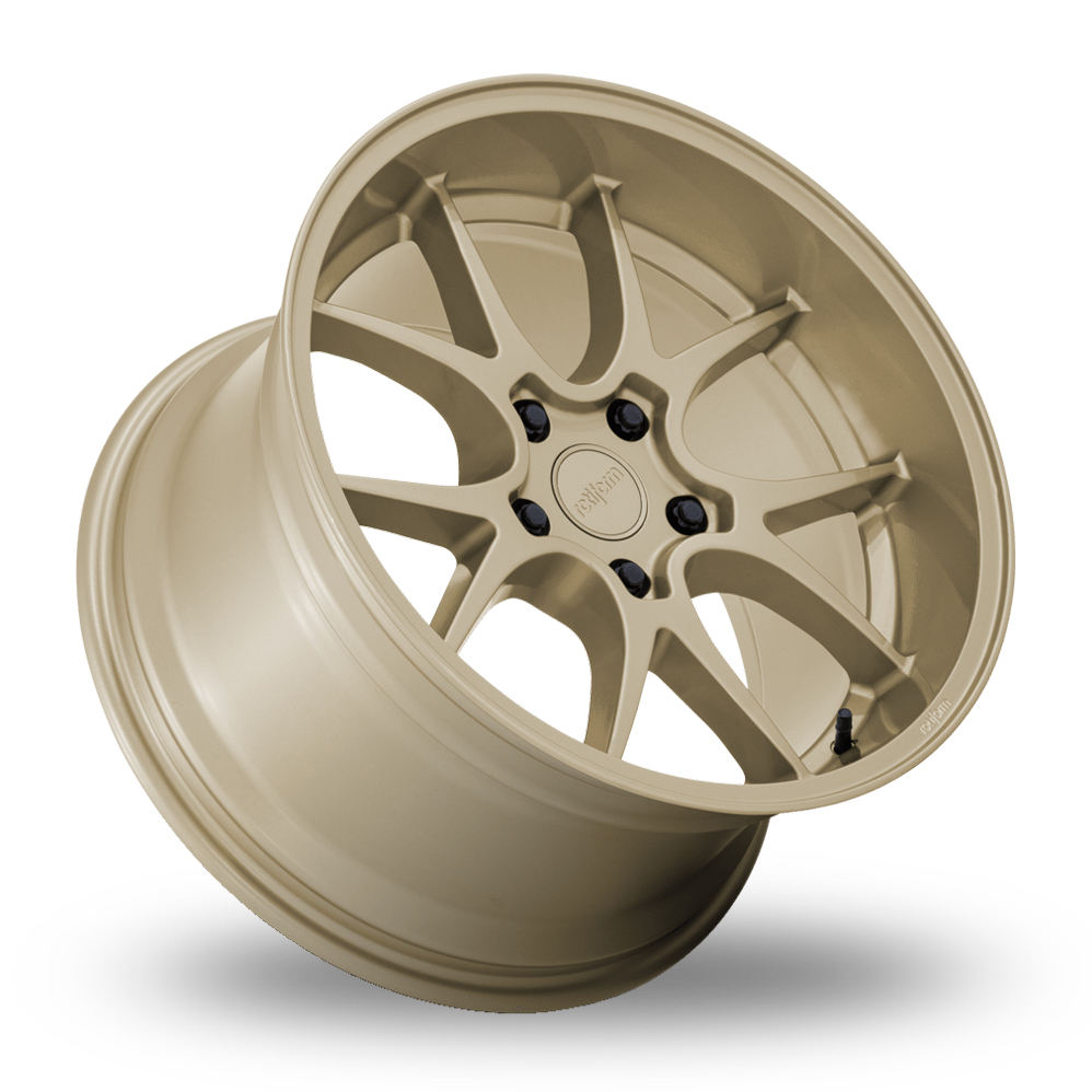 18" Rotiform RC207 LTN-J Gloss Gold Alloy Wheels