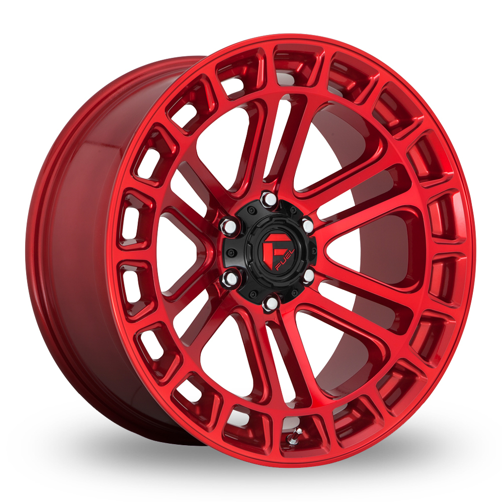 Fuel Off-Road D719 Heater (USA Warehouse) Candy Red Machined Alloy Wheels