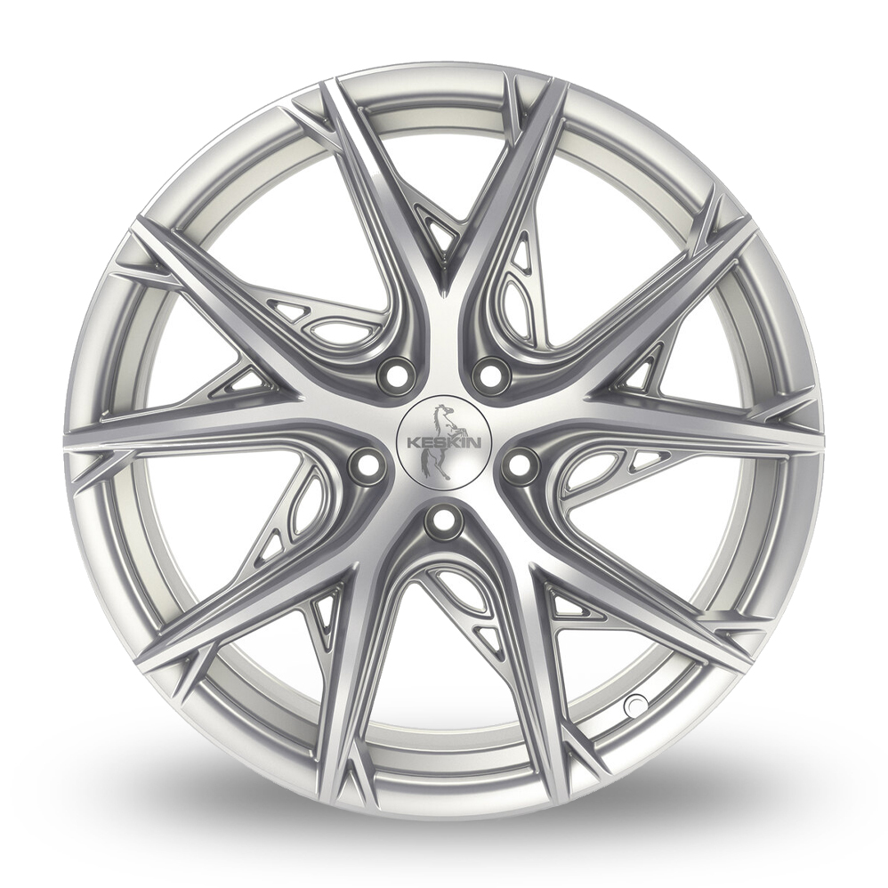 19" Keskin Tuning KT24C Silver Alloy Wheels