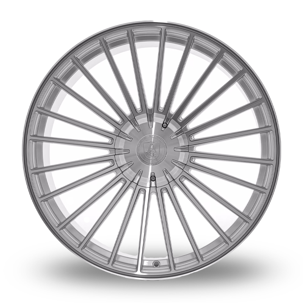 22" Axe EX50 Gloss Silver Polished Alloy Wheels