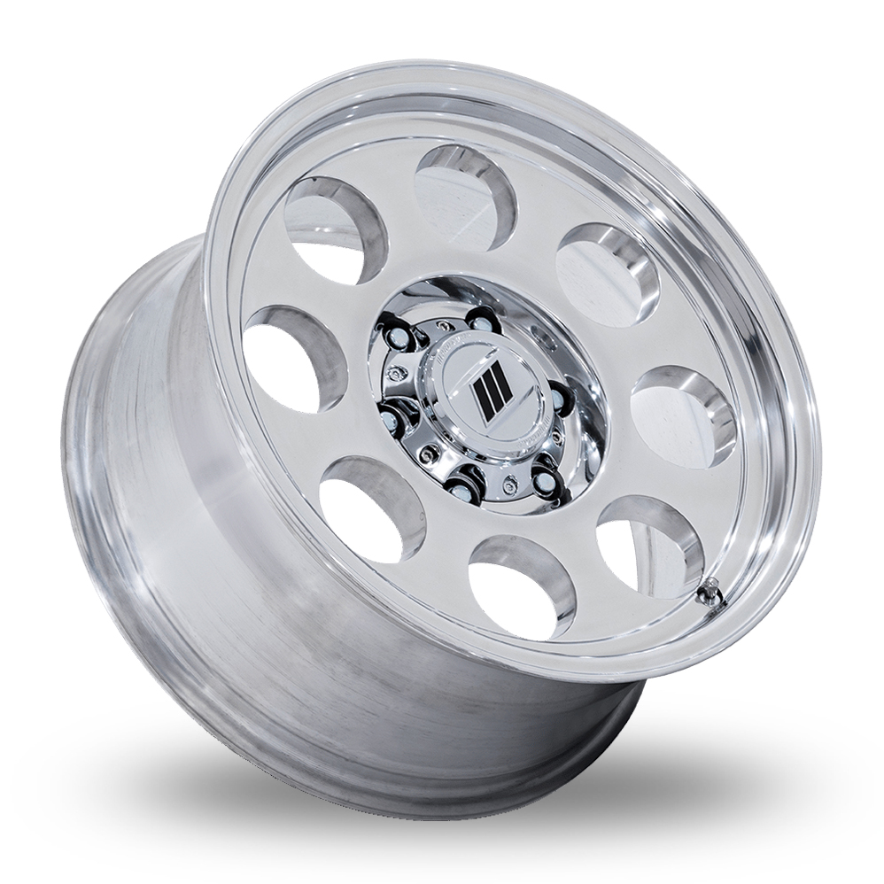 16" Pro Comp Alloys PA201 Heritage Polished Alloy Wheels