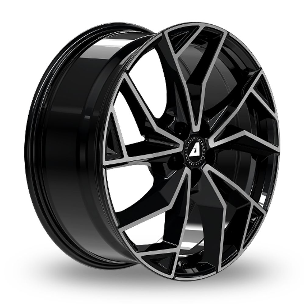 18" Alutec ADX.02 Gloss Black Polished Alloy Wheels