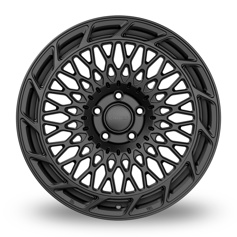 19" Cades Dione Matt Black Alloy Wheels