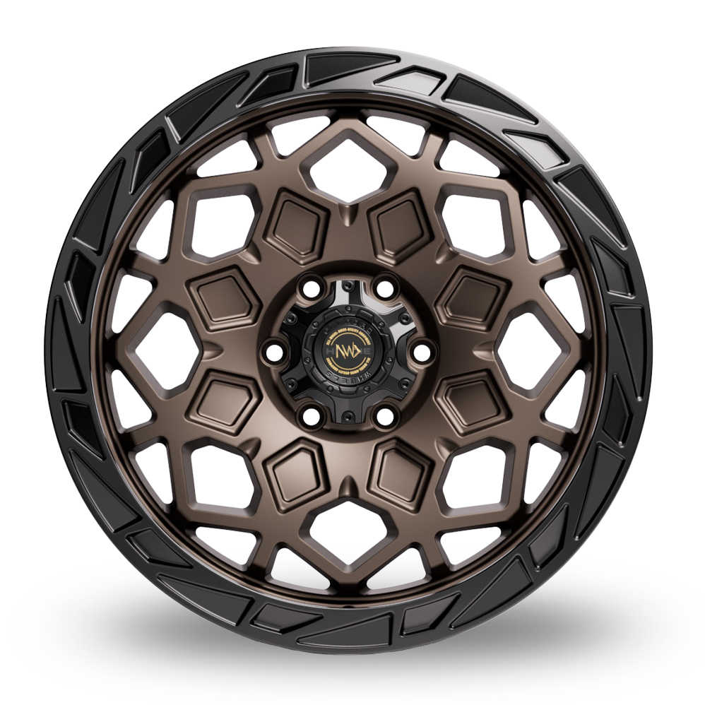 20" Hawke Apex Matt Black With Bronze Alloy Wheels