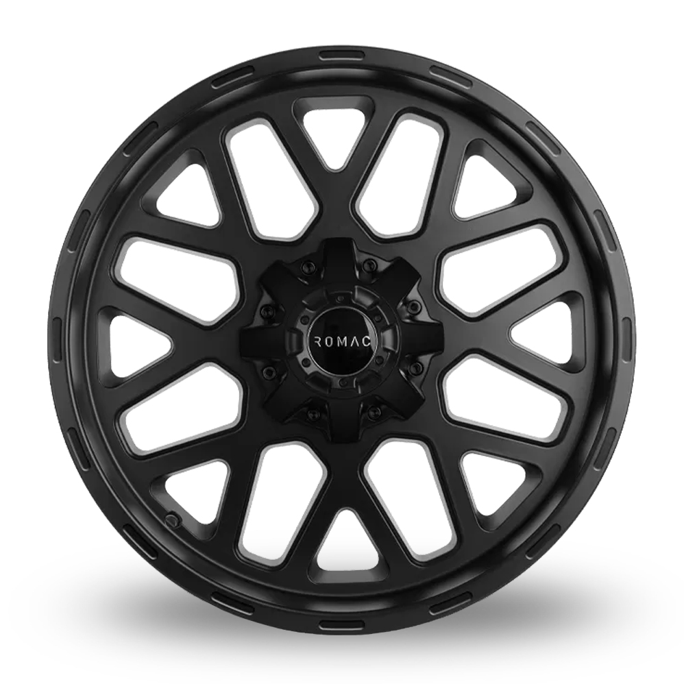 20" Romac Utah Satin Black Alloy Wheels