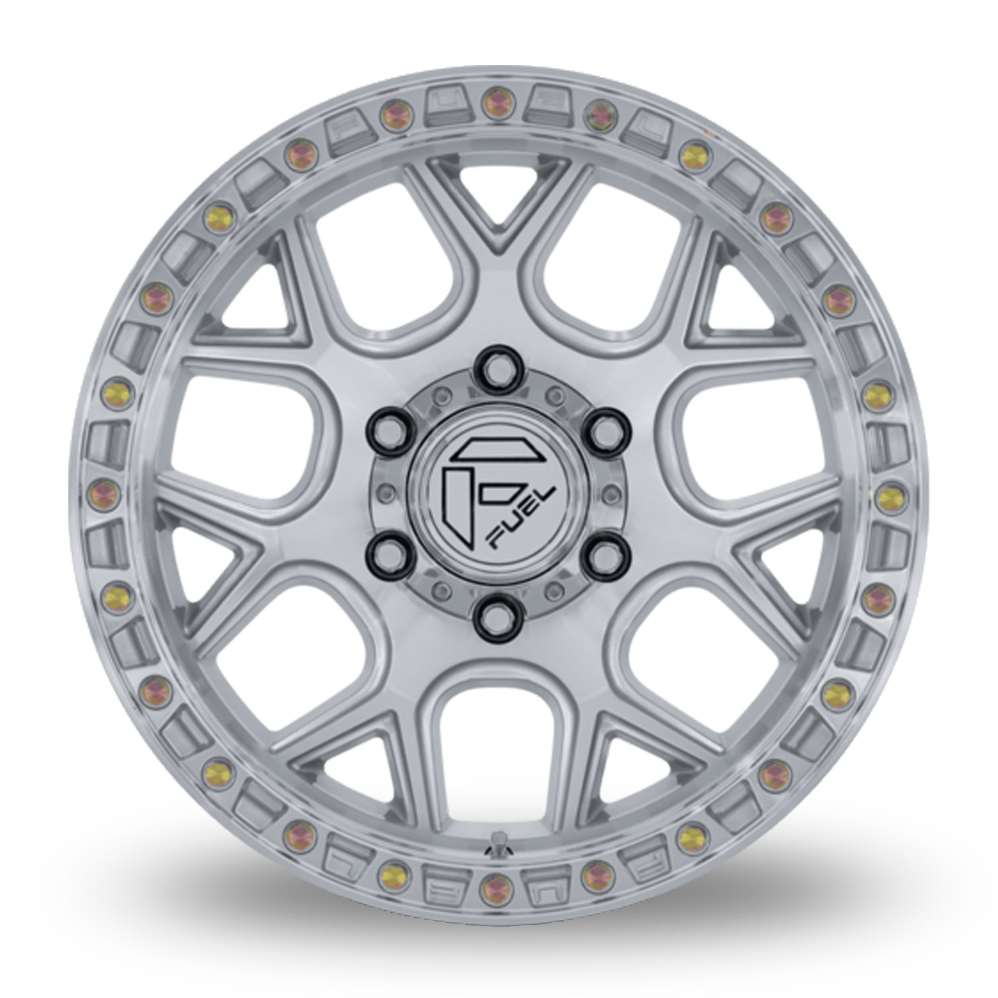 20" Fuel Off-Road FC908 Puma (USA Warehouse) Gloss Silver Machined Alloy Wheels