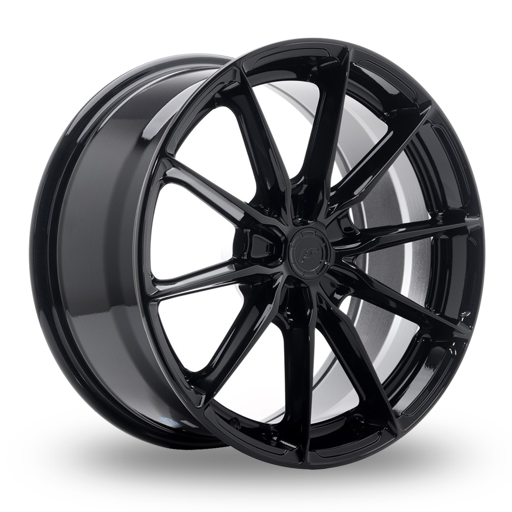 Japan Racing JR37 (8x18) (Custom Fitment) Gloss Black Alloy Wheels