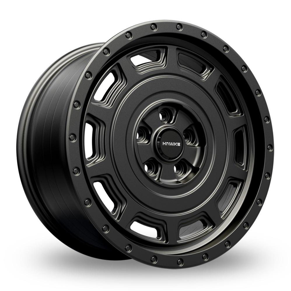 Hawke Hydra Matt Black Alloy Wheels