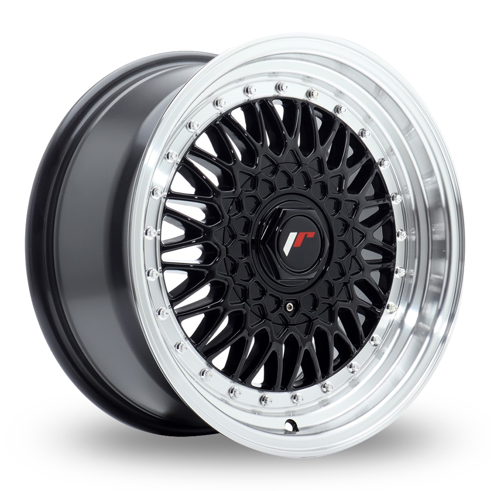 Japan Racing JR9 (7.5x16) Gloss Black Machined Lip Alloy Wheels