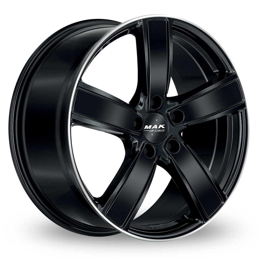 21" MAK Turismo-FF Gloss Black Mirror Ring Alloy Wheels