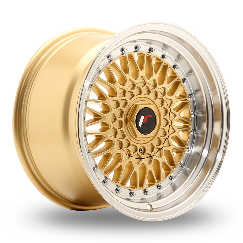 Japan Racing JR9 (9x16) (Custom Fitment) Gold Machined Lip Alloy Wheels