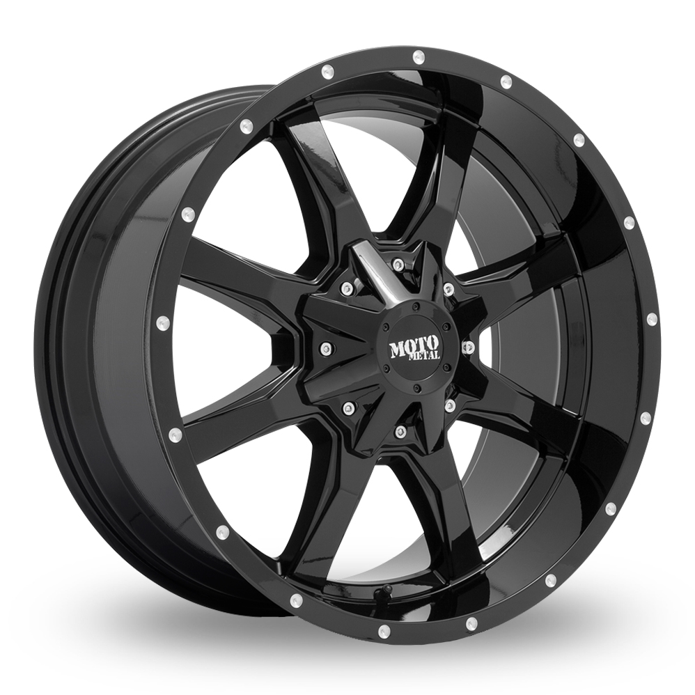 Moto Metal MO970 (USA Warehouse) Gloss Black With Milled Lip Alloy Wheels