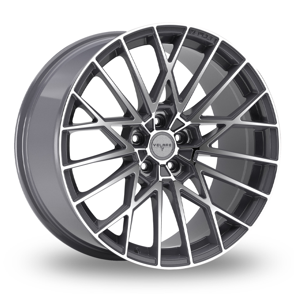 8.5x20 5x120 ET35 Velare VLR07 (Platinum Grey Machined Face) (72.6cb) (875kg Load) Alloy Wheels