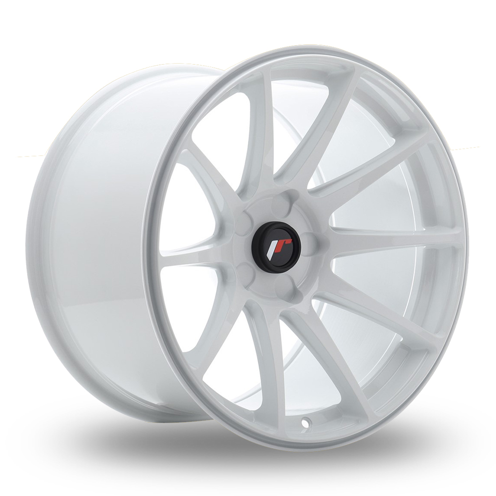 Japan Racing JR11 (10.5x18) (Custom Fitment) White Alloy Wheels