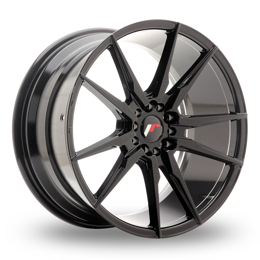 Japan Racing JR21 (8x19) (Custom Fitment) Gloss Black Alloy Wheels