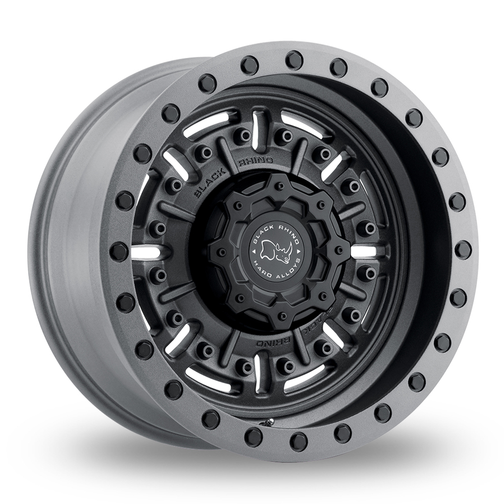 Black Rhino Abrams (USA Warehouse) Textured Matt Gunmetal Alloy Wheels