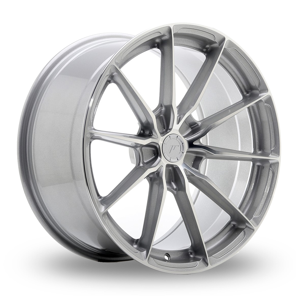 Japan Racing JR37 (9.5x19) (Custom Fitment) Silver Machined Face Alloy Wheels