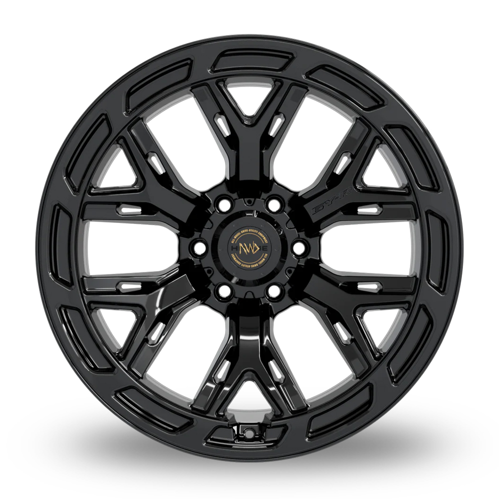 20" Hawke 6YU Matt Black Alloy Wheels