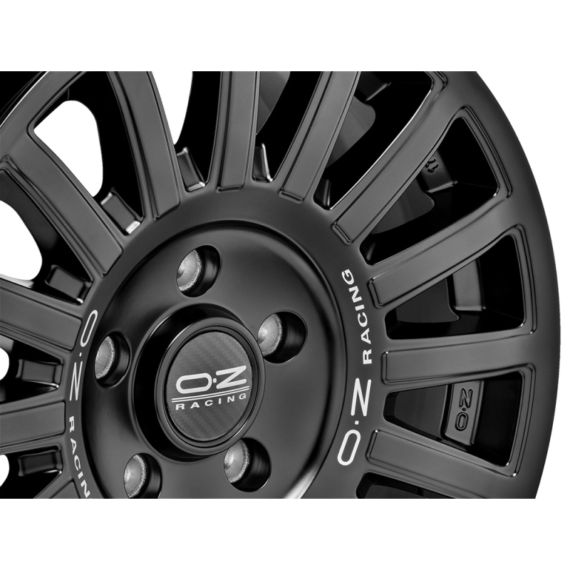 17" OZ Racing Rally Raid Matt Black Silver Lettering Alloy Wheels