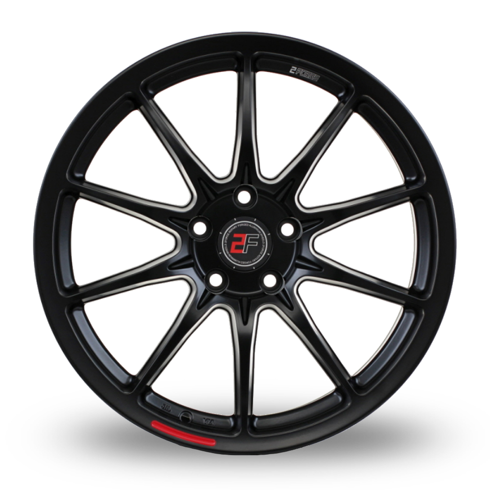 21" 2FORGE ZF8 Matt Black Alloy Wheels
